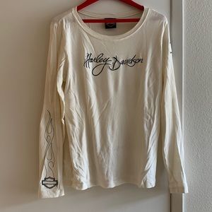 Ladies Long Sleeved Shirt, Cream Color
